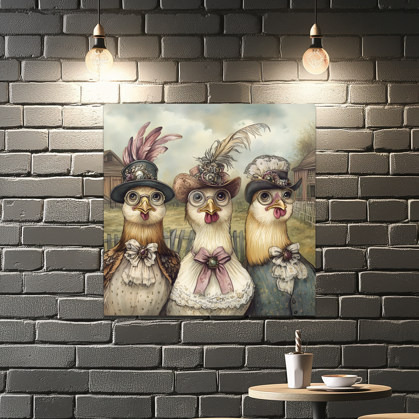 The Barnyard Belles Premium Square Aluminum Prints