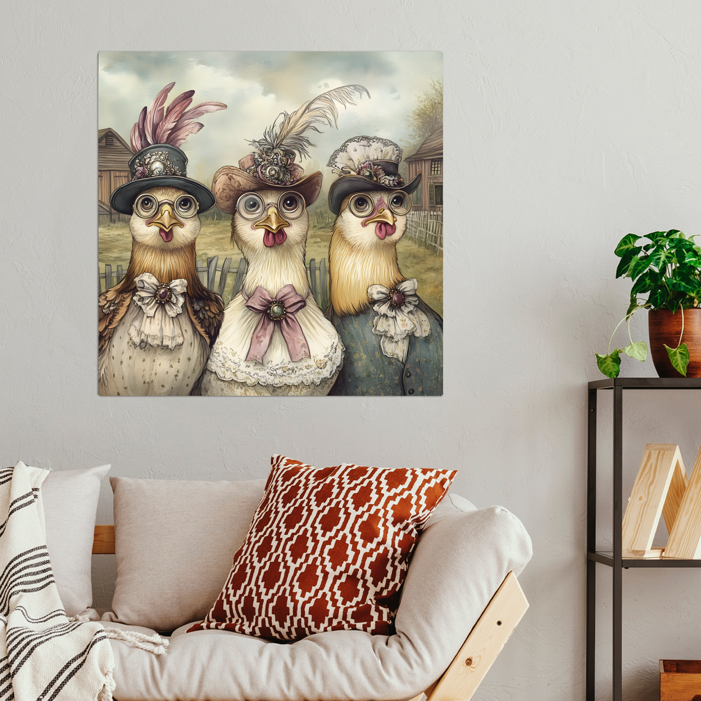 The Barnyard Belles Premium Square Aluminum Prints