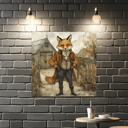 The Dappered Vixen Premium Square Aluminum Prints