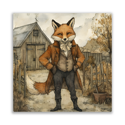 The Dappered Vixen Premium Square Aluminum Prints