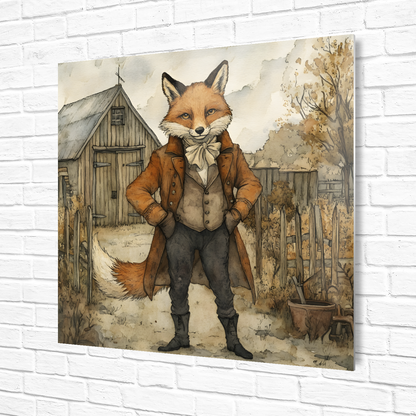 The Dappered Vixen Premium Square Aluminum Prints