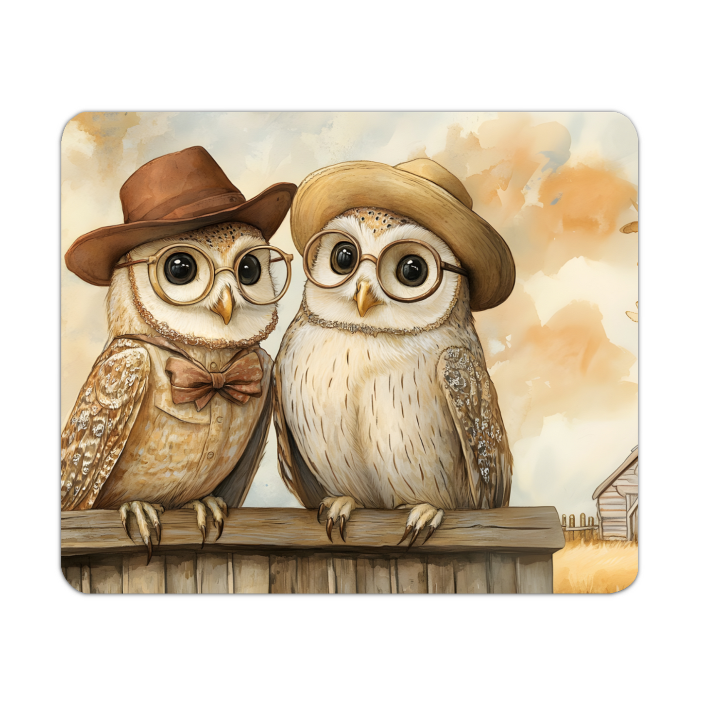 The Perched Professors Wooden Placemat