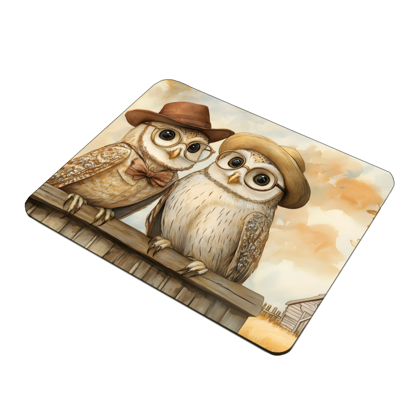 The Perched Professors Wooden Placemat