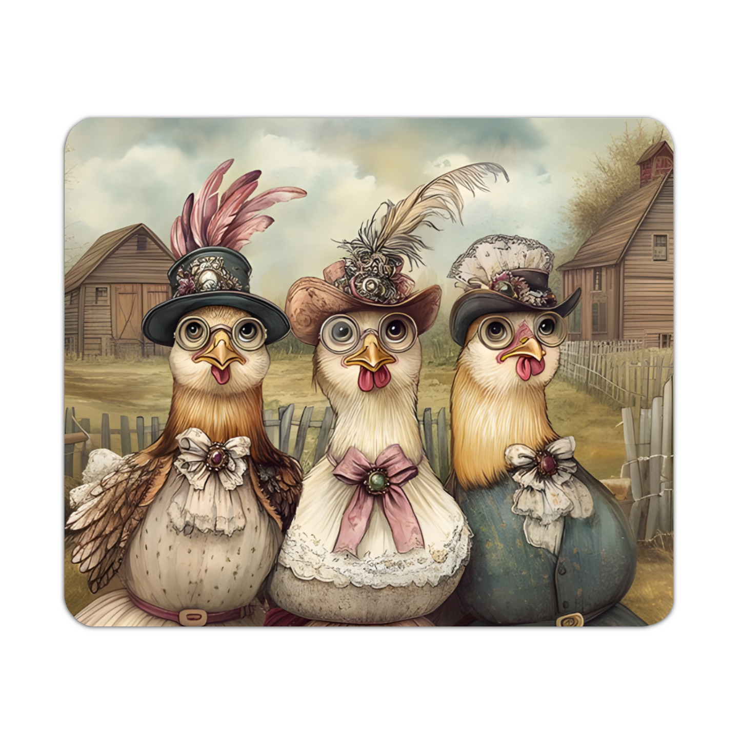 The Barnyard Belles Wooden Placemat