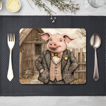 The Posh Porker Wooden Placemat