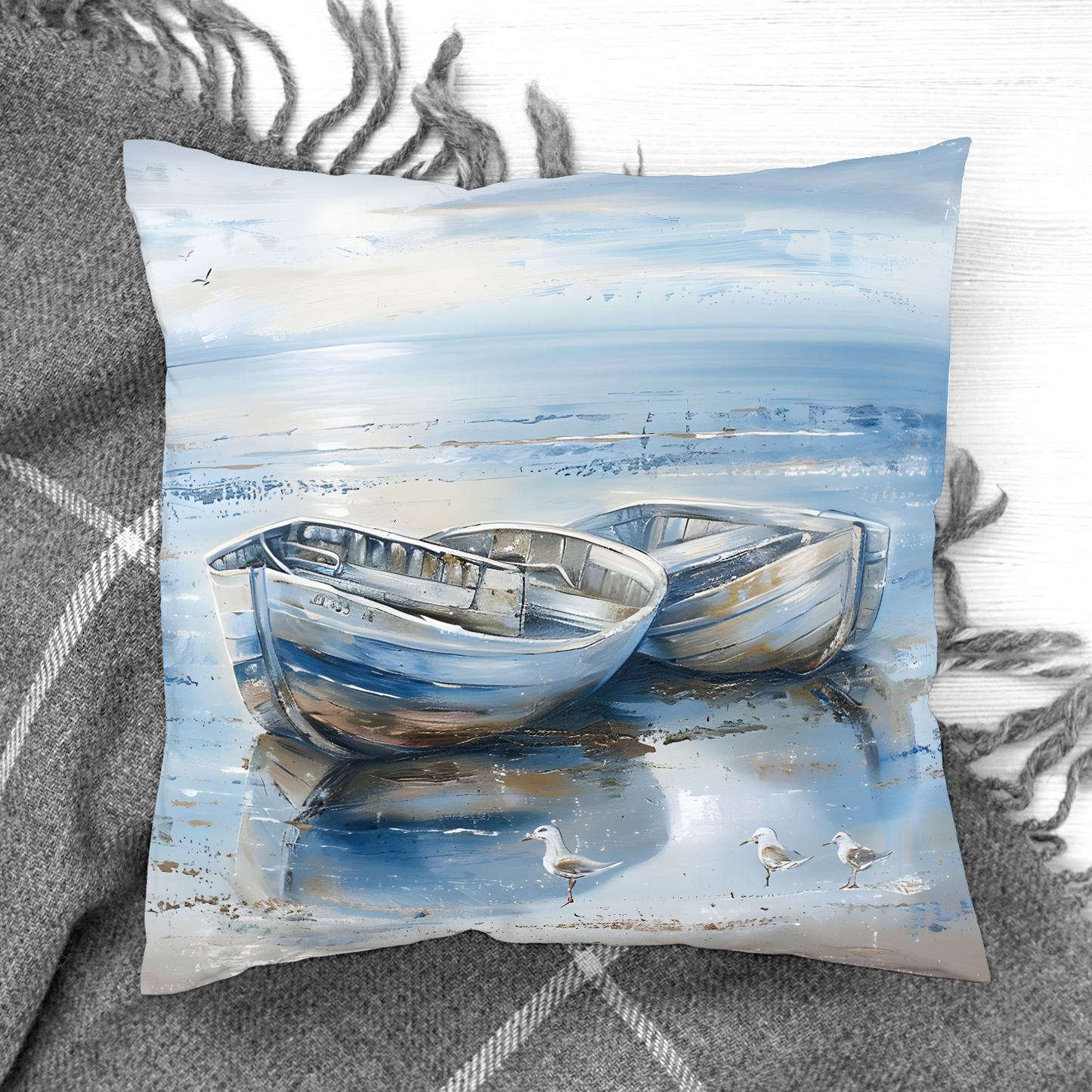 Morning Serenity  Hand Made Poly Linen Cushions