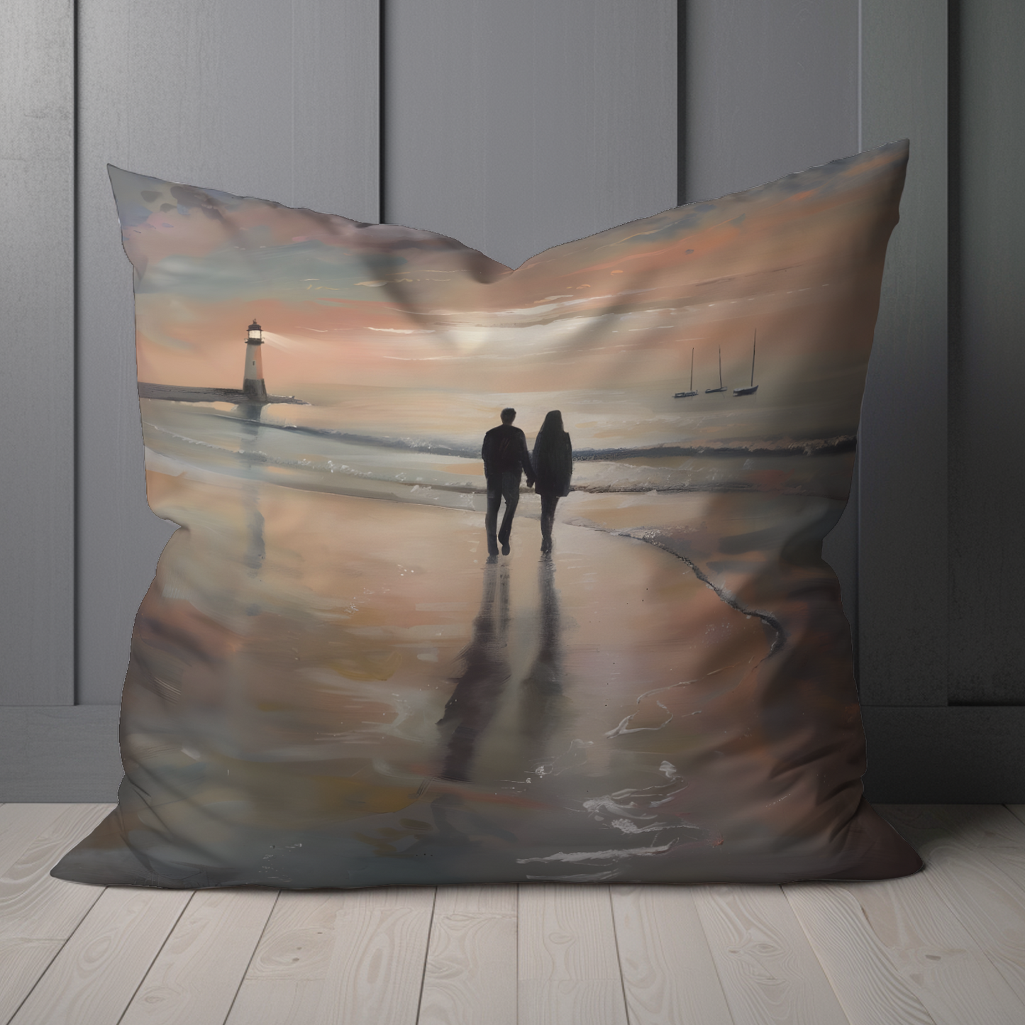 Sunset's Promise  Hand Made Poly Linen Cushions