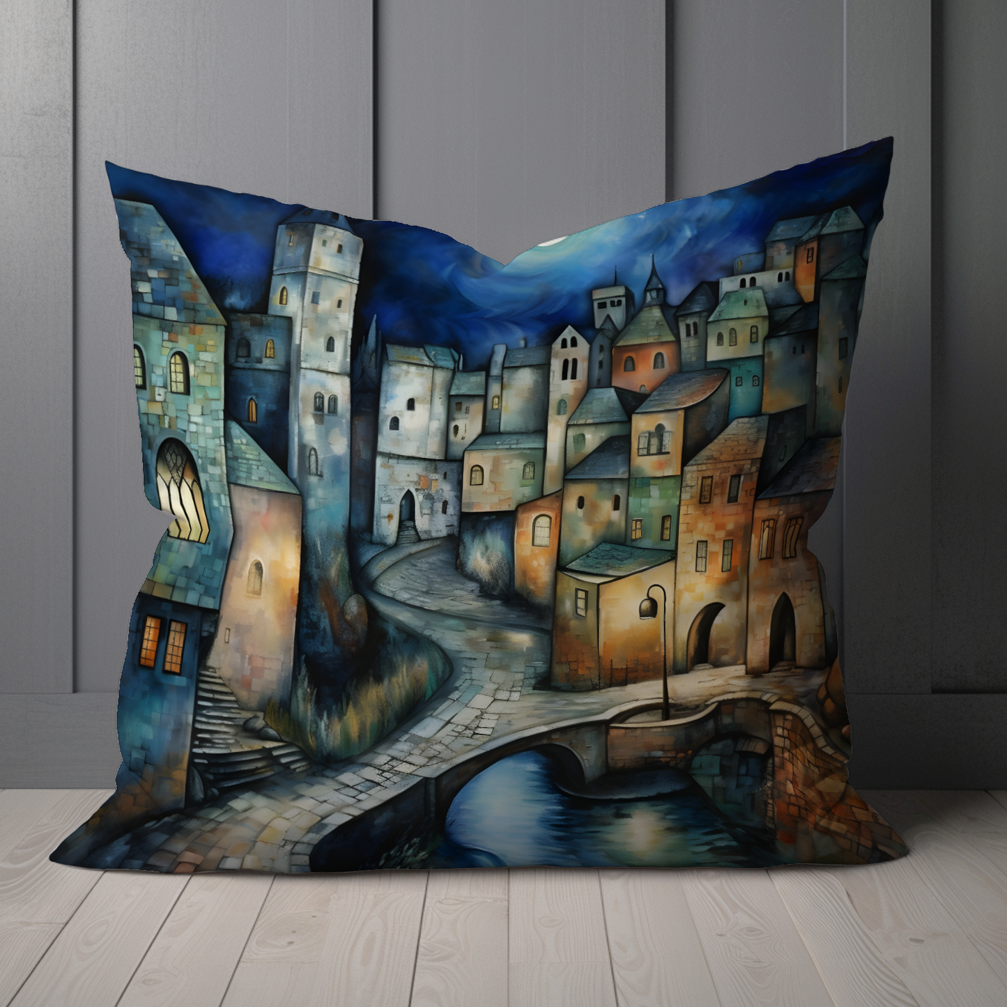 Lunar Enclave  Hand Made Poly Linen Cushions