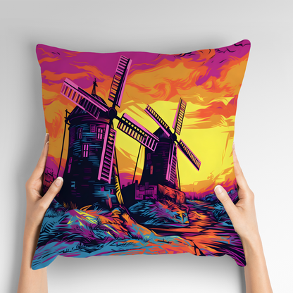 Windmill Whispers  Hand Made Poly Linen Cushions