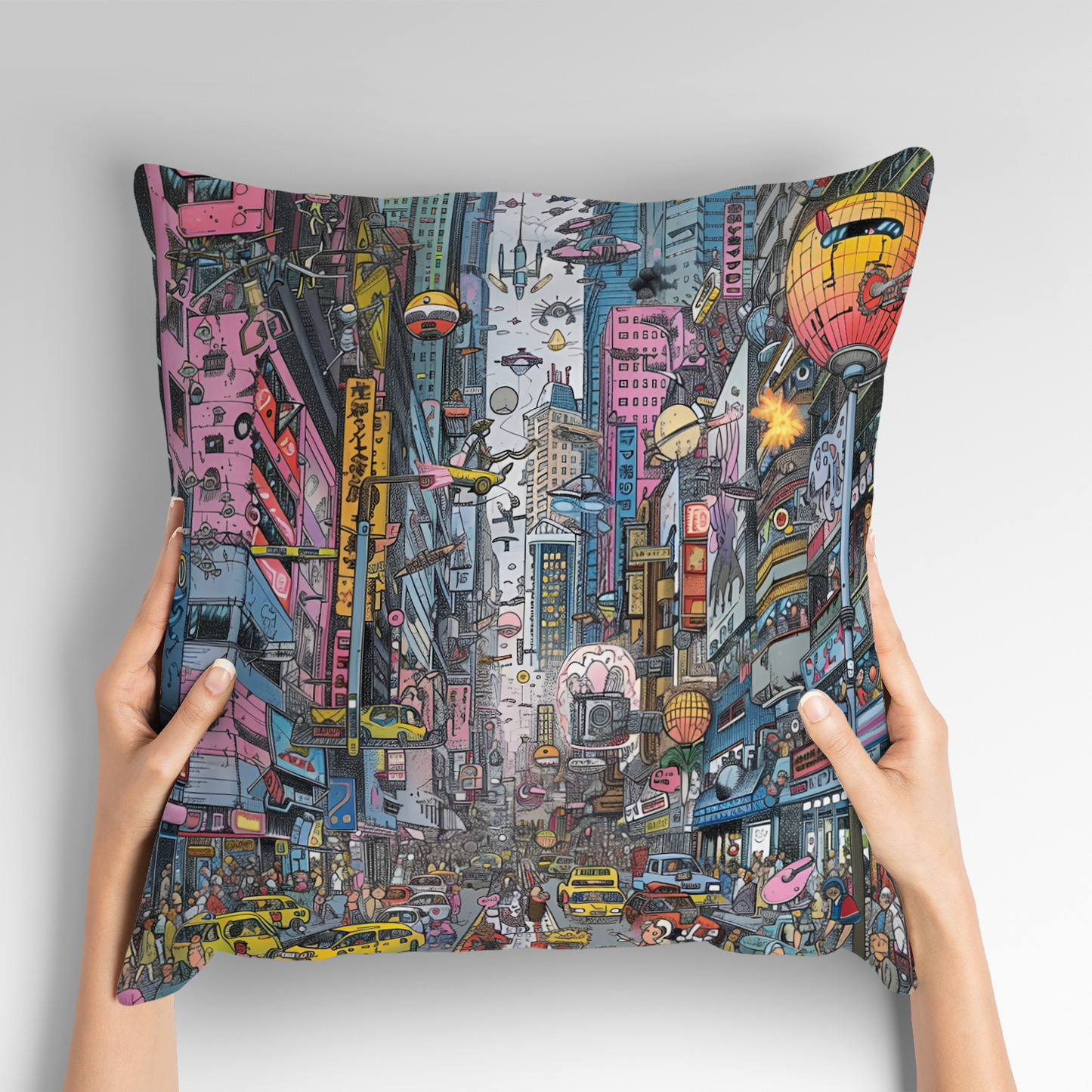 Urban Chaos Hand Made Poly Linen Cushions