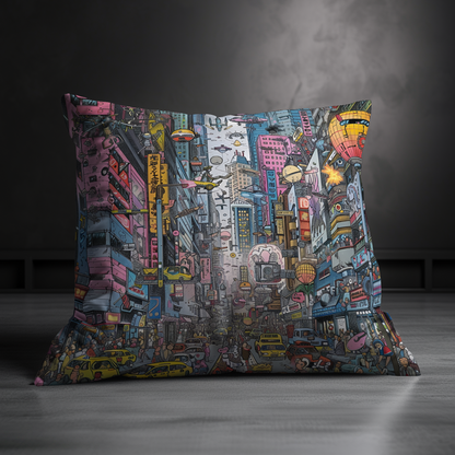 Urban Chaos Hand Made Poly Linen Cushions