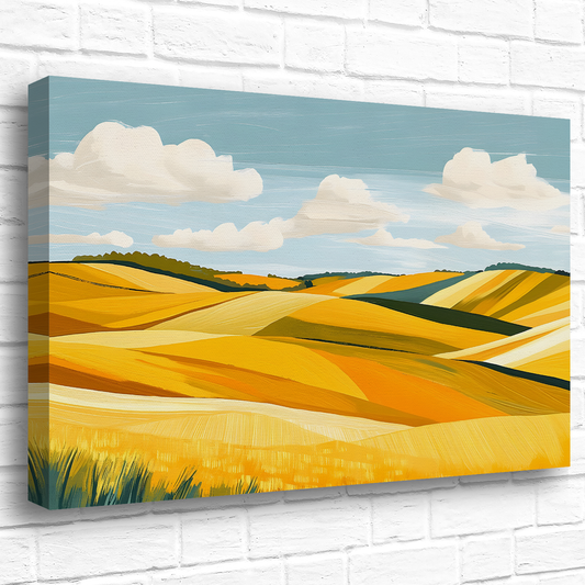 Golden Fields Horizon Deluxe Box Canvas Prints Landscape